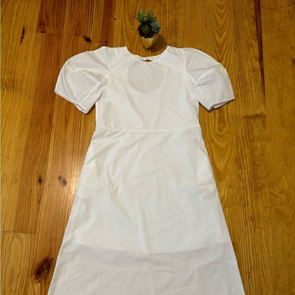 NWT Mykke Hofmann White Dress Short Sleeve White Women’s Size XSmall